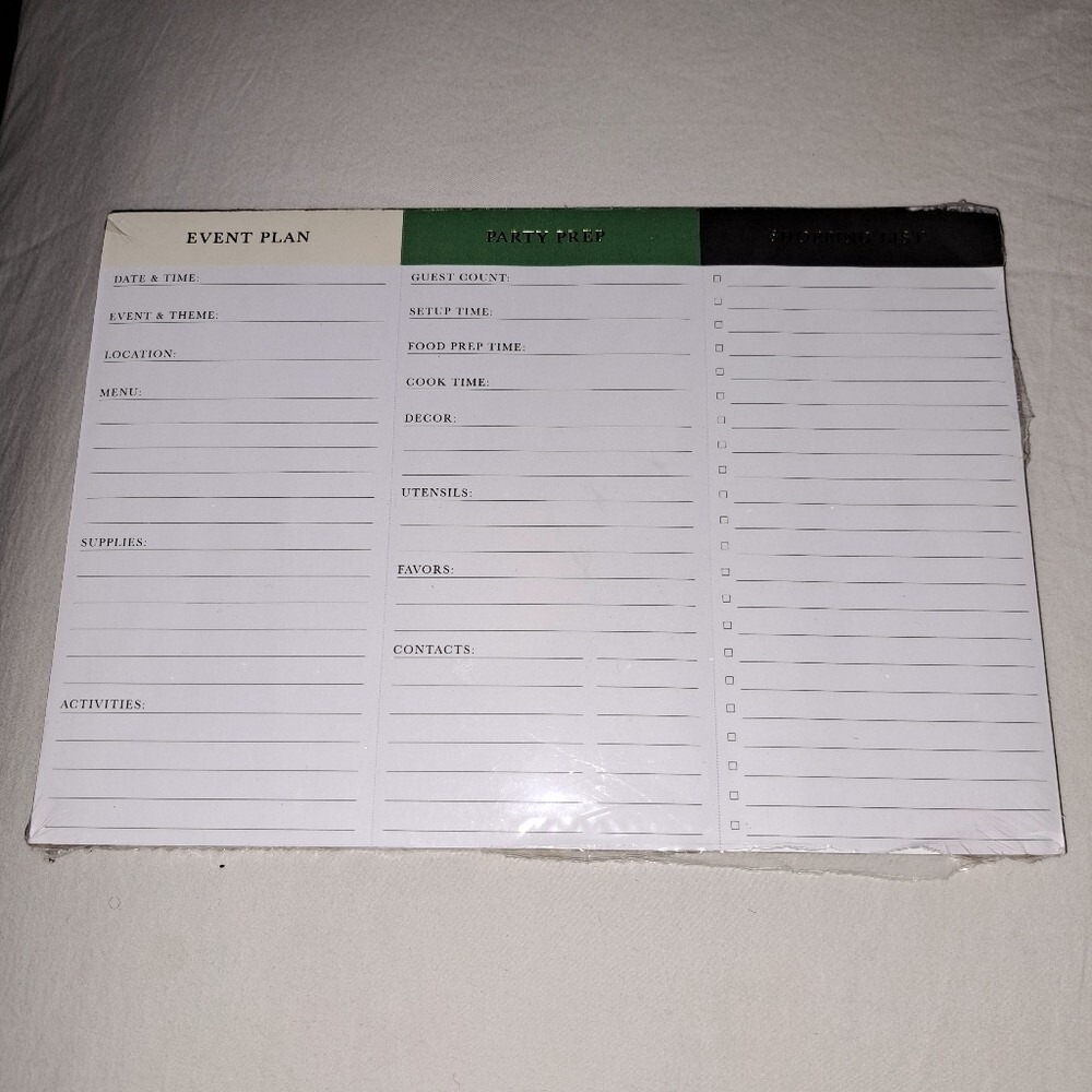 Kate Spade New‎ York xTarget Event Planning Notepad Party Prep List 80 Sheets